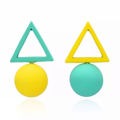 Candy Triangle Earrings - Social Blingz