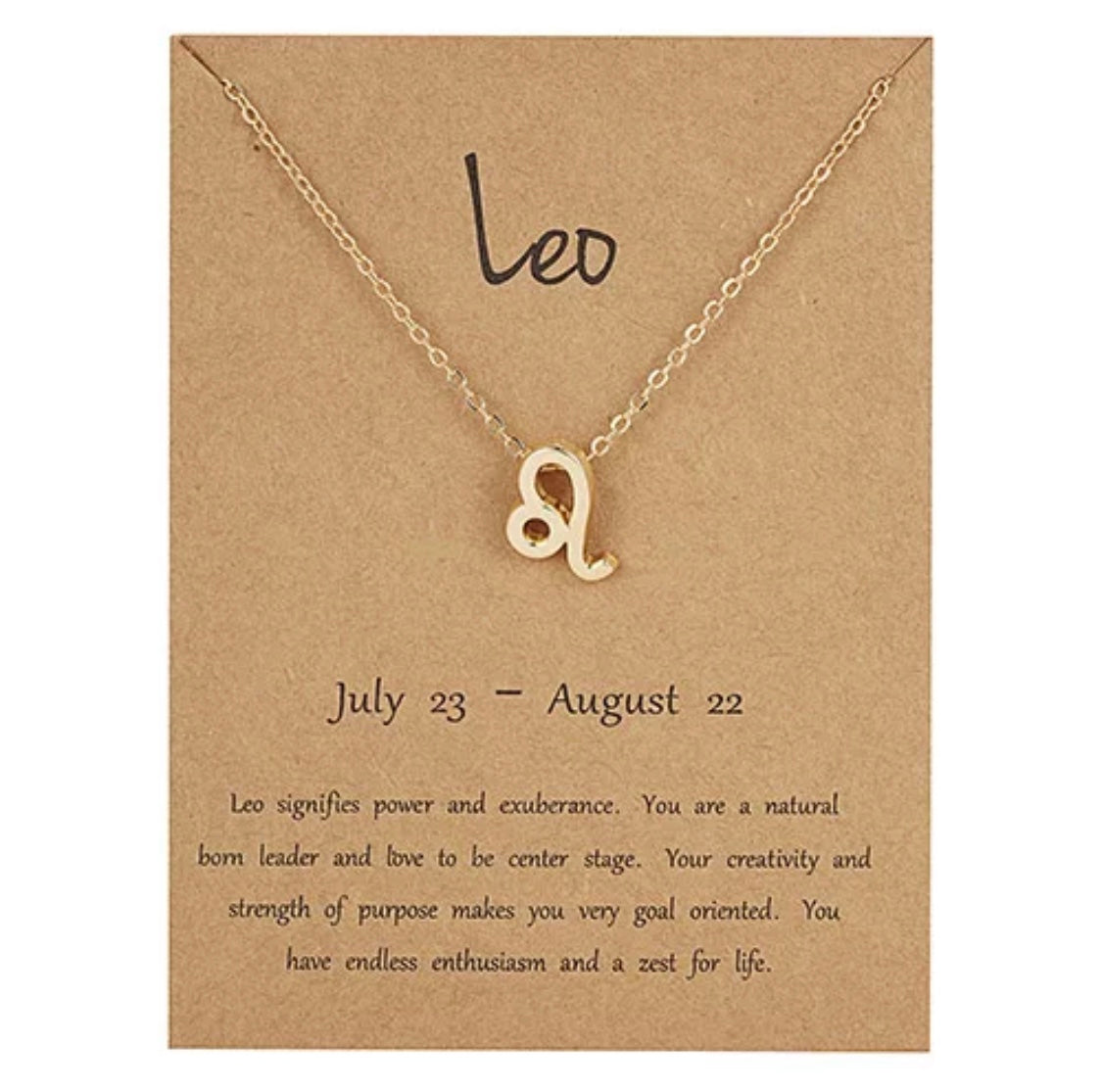 Star Sign Symbol Pendant Necklace