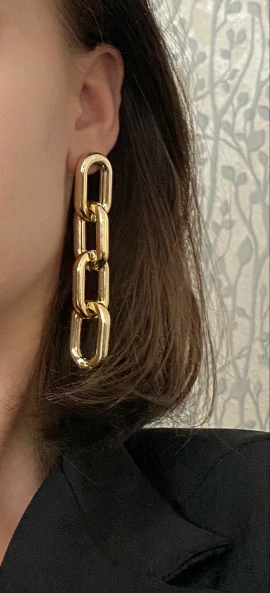 Thick Link Chain Earrings