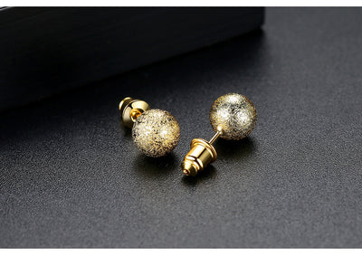 Embossed Ball Stud Earrings