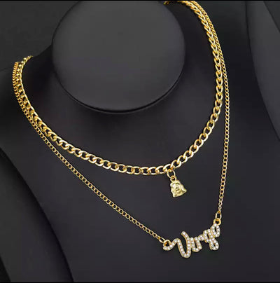Constellation Letter Layered Necklace